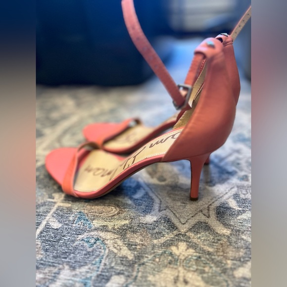 Sam Edelman Patti Monotone Leather Sandals, Light Coral - SIZE 10 - Picture 4 of 7